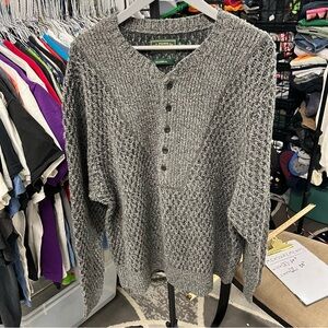 C.C. Filson 100% Lambswool Pullover Sweater Grey Knit Size 2XL Vintage Seattle